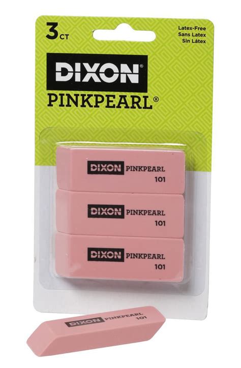 Dixon Pink Pearl Erasers 3 Pack Walmart Canada