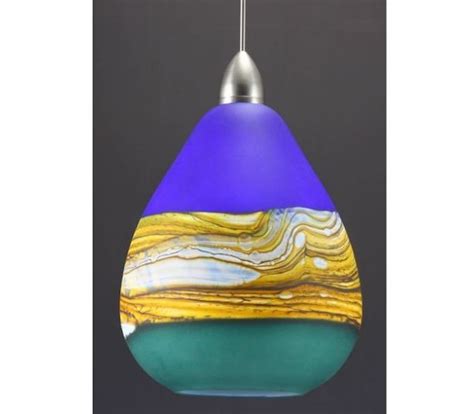 Blown Glass Pendant Light Strata Cs Blown Glass Pendant Light