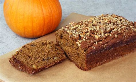 Gluten Free Pumpkin Spice Bread With Crystallized Ginger And Walnuts