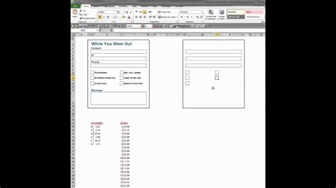 Create A Form In Excel 2010 Youtube