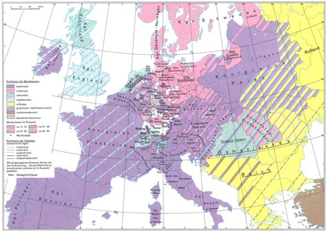 The Reformation Religious Map Of Europe 1600 Map Of Europe At 200ad