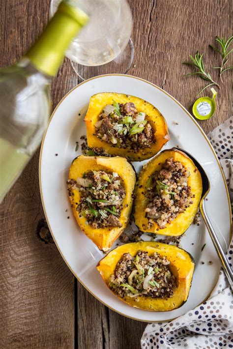 Quinoa Stuffed Acorn Squash Quinoa Recipes POPSUGAR Food Photo 18