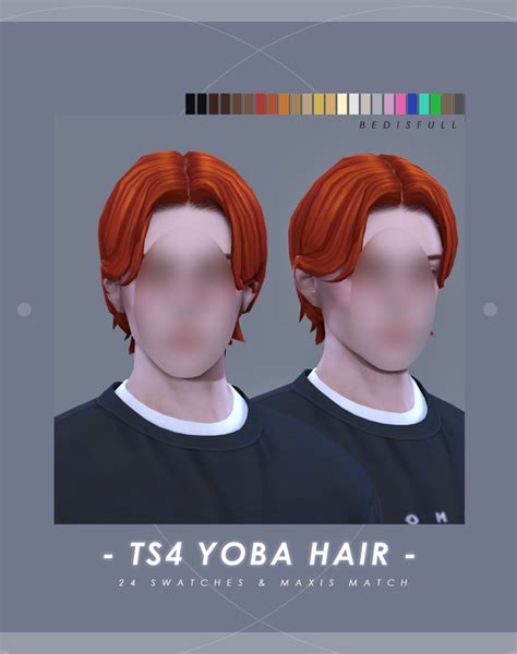 Bedts4 M Mm Yoba Hair Bed And Musae On Patreon Sims 4 Hair Male Sims