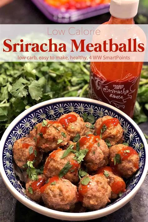 When you say that you switched over to a low calorie turkey, how many calories difference are you talking about? Easy Low Calorie Ground Turkey Sriracha Meatballs | Recipe ...