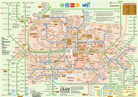 Munich Subway Map Munich U Bahn Mapa Metro
