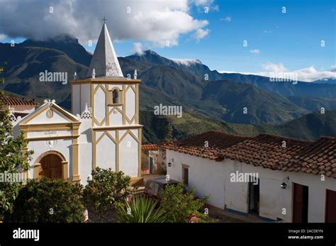 Church In Los Nevados Village In Andean Cordillera Merida State
