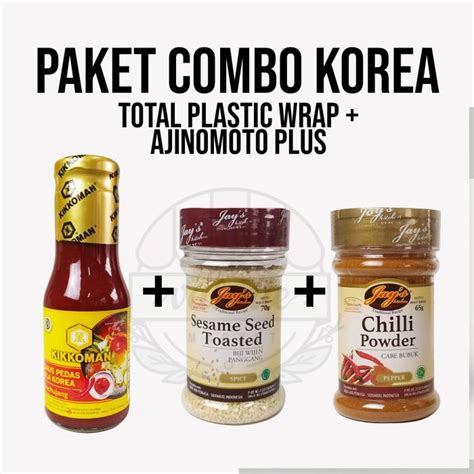 Jual Bundling Combo Masak Korea Gochujang Sesame Seed Chili Powder