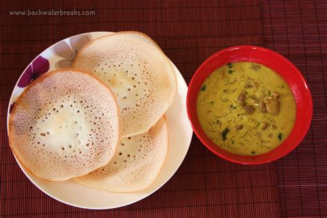 The name idiyappam derives from the tamil. Kerala breakfast - Appam and mutton stew | Breakfast ...