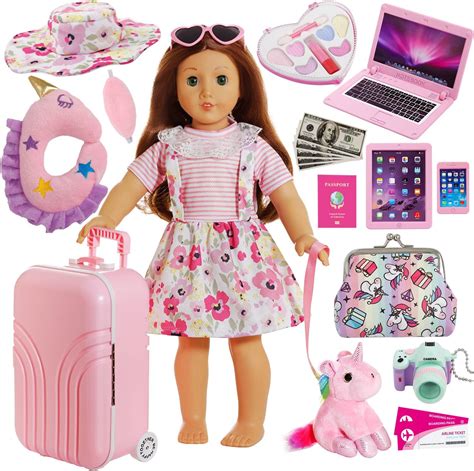 Buy Windolls American 18 Inch Girl Doll Suitcase Travel Luggage Play