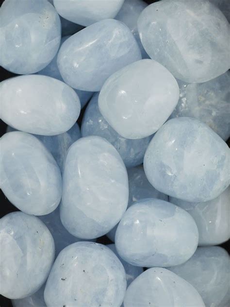 Calcite Blue Tumbled Stones Crystal Healing Stones Mineral Stone