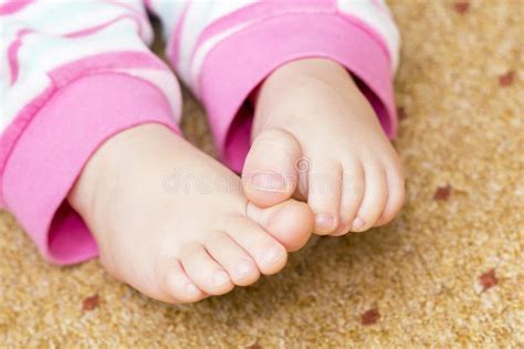 Child S Feet Stock Image Image Of Lifestyle Soft Pink 54105059