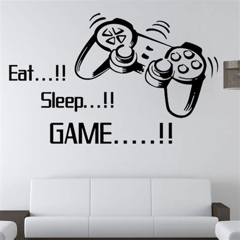 Controller Joysticks Video Games Eat Sleep Game Xbox High Quality Vinyl