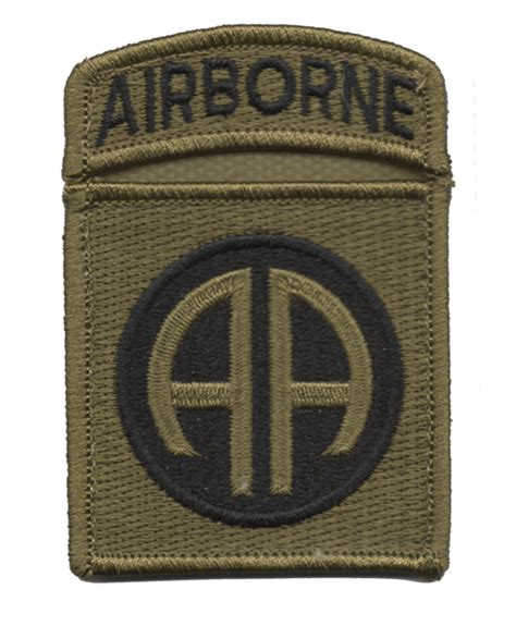 Patch 82nd Airborne Division With Airborne Tab Ocp With Hook Fastener
