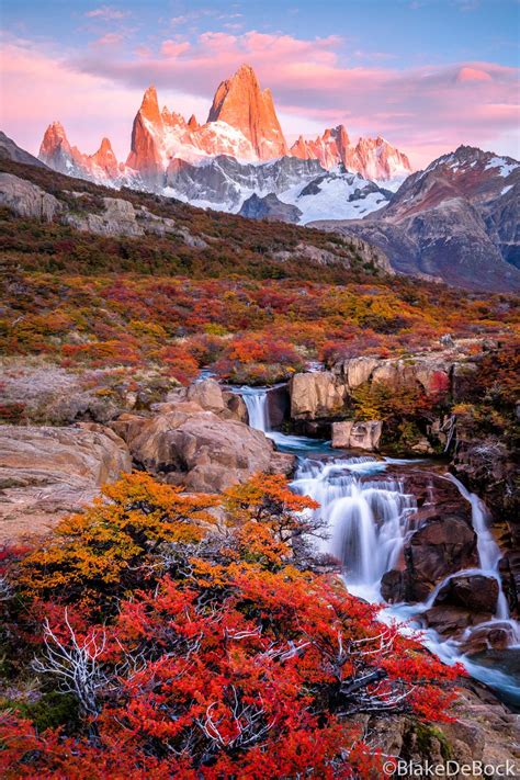 Peak Colors At The Base Of Mt Fitz Roy Patagonia Argentina By Blake