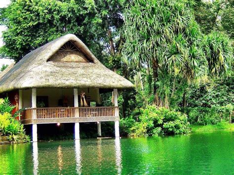 Bamboo Architecture Tropical Architecture Hut House Lake House