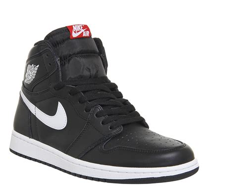 Jordan Air Jordan 1 Retro Hi Black White Og His Trainers