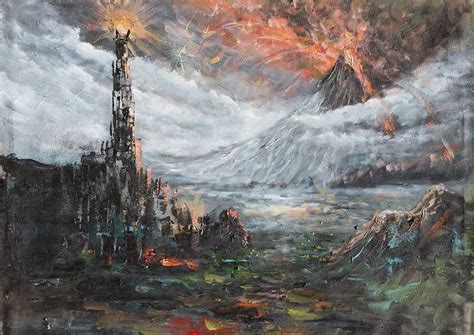 Mordor Canvas Print Lord Of The Rings Poster Lotr Art Print Etsy