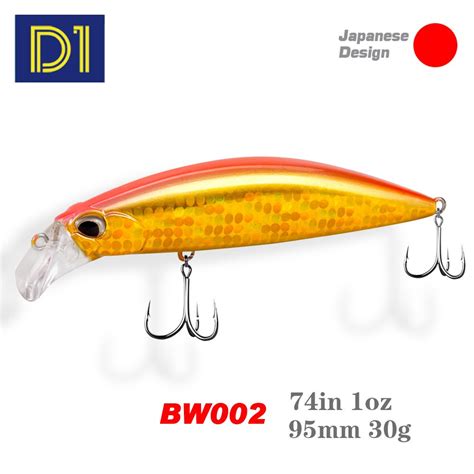 D Heavy Weight Minnow S Bass Fishing Lures Mm G Hard Bait