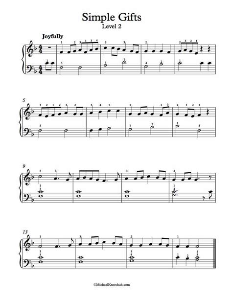 What's the best piano app for ipad and iphone? Free Piano Arrangement Sheet Music - Simple Gifts