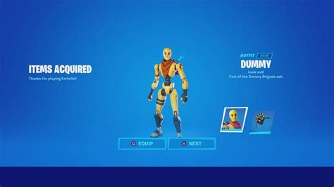 Unlocking New Crash Dummy Bundleset New Fortnite Item Shop Skin Joy