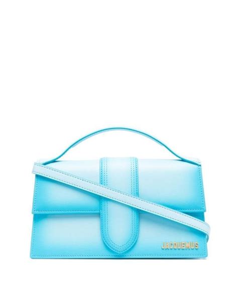 Jacquemus Leather Le Grand Bambino Tote Bag In Blue Lyst