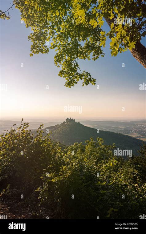 Aerial View Of Famous Hohenzollern Castle Ancestral Seat Of The
