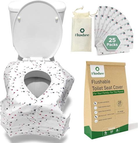 Amazon Com Flushable Toilet Seat Covers Disposable Pack Extra Large Toilet Cover Ideal