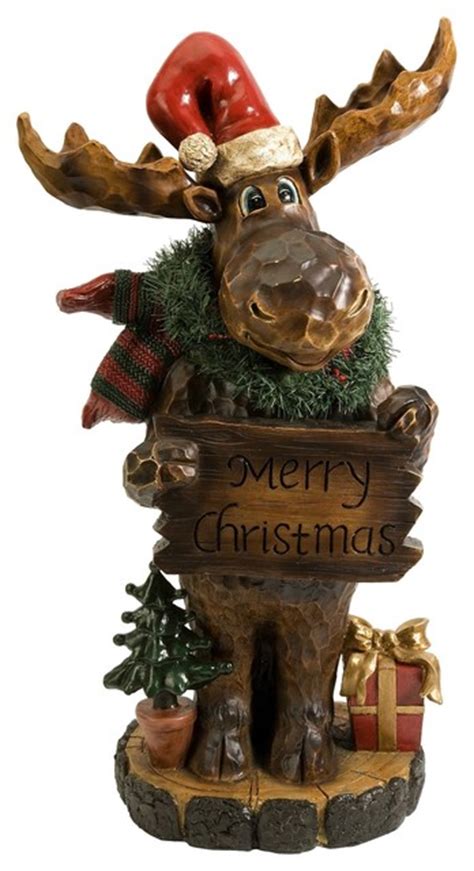 Christmas Moose Transitional Christmas Decorations By Pizzazz