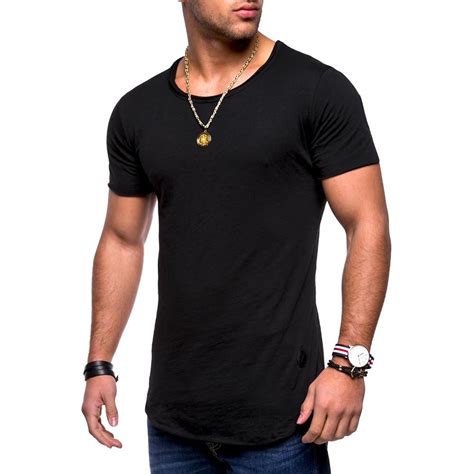 Mens Summer Short Sleeve Muscle T Shirt Slim Fit O Neck Casual Solid