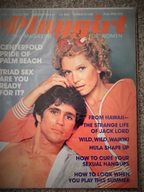 Playgirl Magazine April 1975 Jack Lord Triad Sex Palm Beach Hunk