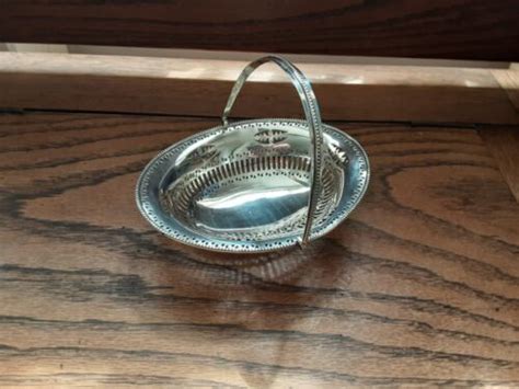 Antique Sterling Silver Swing Handle Basket London 1901 Haseler Bros Ebay