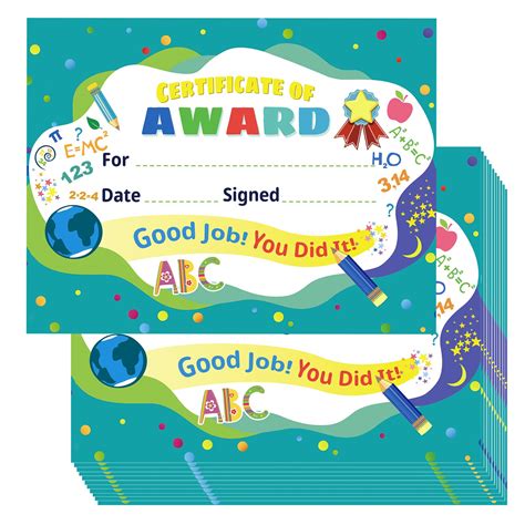 Buy Award Certificates For Kids Students 30pcs Blank School Classroom