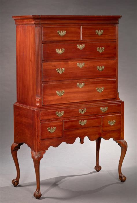 Chippendale Flat Top Highboy Bernard And S Dean Levy
