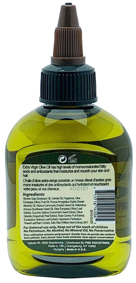 The oil also reduces hair loss remarkably. Difeel Extra Virgin Olive Oil Premium Natural Hair Oil ...