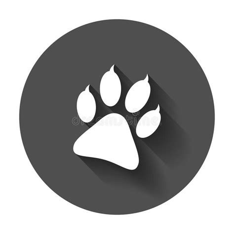 Paw Print Icon Vector Illustration Isolated On Isolated Background Dog