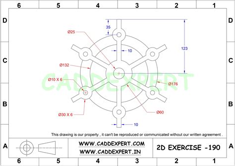 Autocad 2d Drawing For Practice Pdf Caddexpert