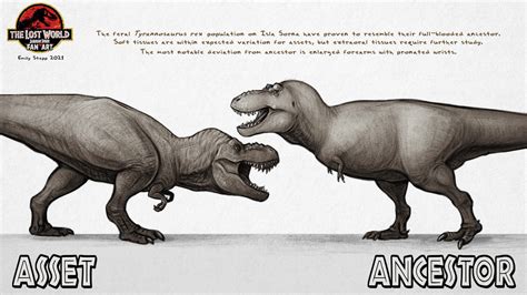 Asset Vs Ancestor Tyrannosaurus Rex By Emilystepp On Deviantart
