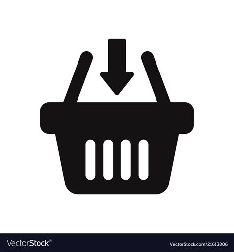 Shopping Basket Icon Royalty Free Vector Image