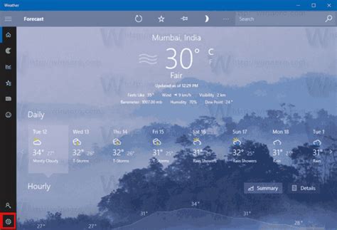 Reset The Weather App In Windows 10