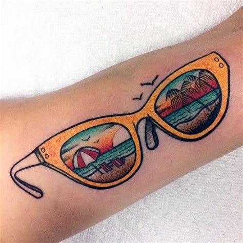 30 Glasses Tattoo Designs For Men Eye Catching Ink Ideas