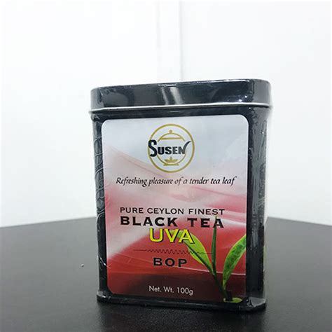 Susen Pure Ceylon Black Tea Uva 100g Tin Junglelk