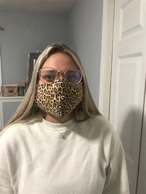 Leopard Face Mask Washable Protective Facemask With Filter Etsy In
