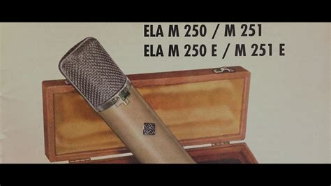 Telefunken Ela M 251e Tube Condenser Microphone Overview Youtube