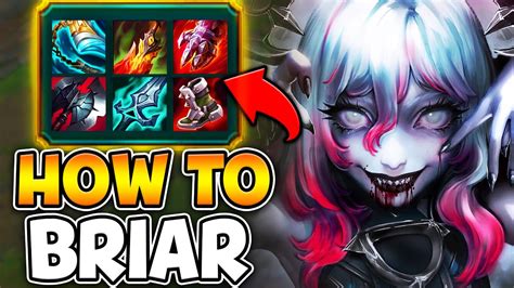 The Absolute Best Way To Play The New Champion Briar Best Build Possible Youtube