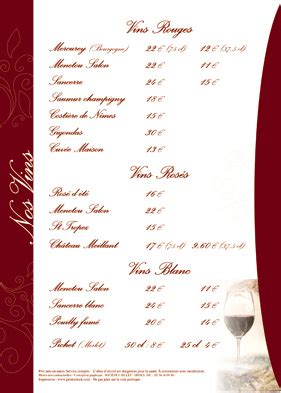 CrÃ©er menu de restaurant : exemple et modÃ¨les de crÃ©ation menus de