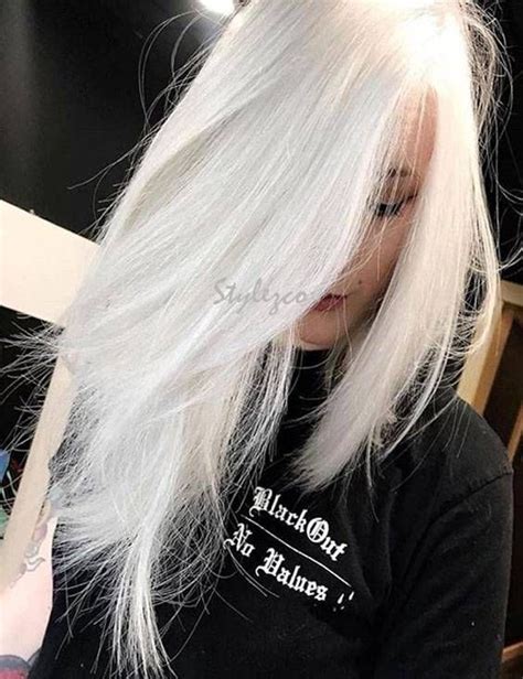 Hottest Pure White Hair Color Ideas And Trends For 2019 White Hair