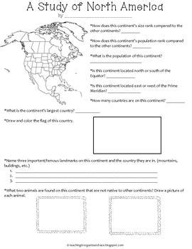 A study of each continent
