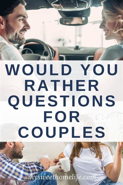 Often, the variation will depend on the circumstances around you and the level of here is our complete list of dirty and sexual would you rather questions for best friends, couples, your special one, crush, besties, girlfriend, boyfriend. 100 would you rather questions for couples | This or that ...