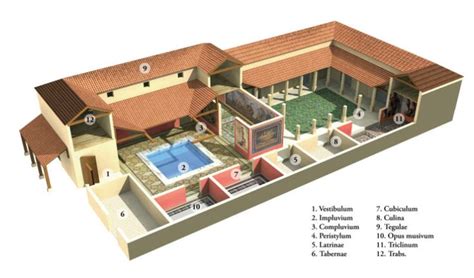 Typical Roman Domus 3d Drawn To Better In 2020 Ancient