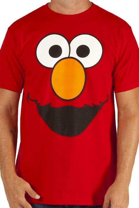 Elmo Big Face T Shirt 80s Tv Sesame Street Character Face T Shirt